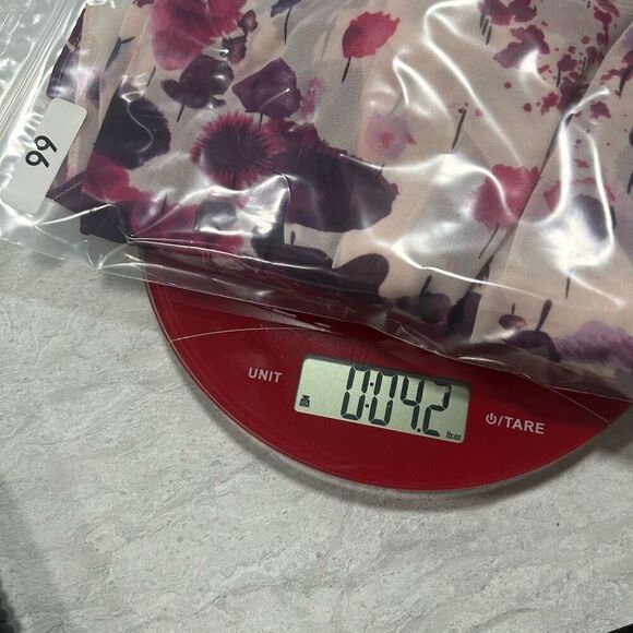 Calvin Klein Pink Floral Tie‎ Front Short Sleeve Semi Sheer Top Plus Size 3X - Picture 15 of 15